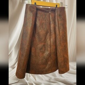 House of Harlow 1960 Brown Faux Leather Snakeskin Skirt